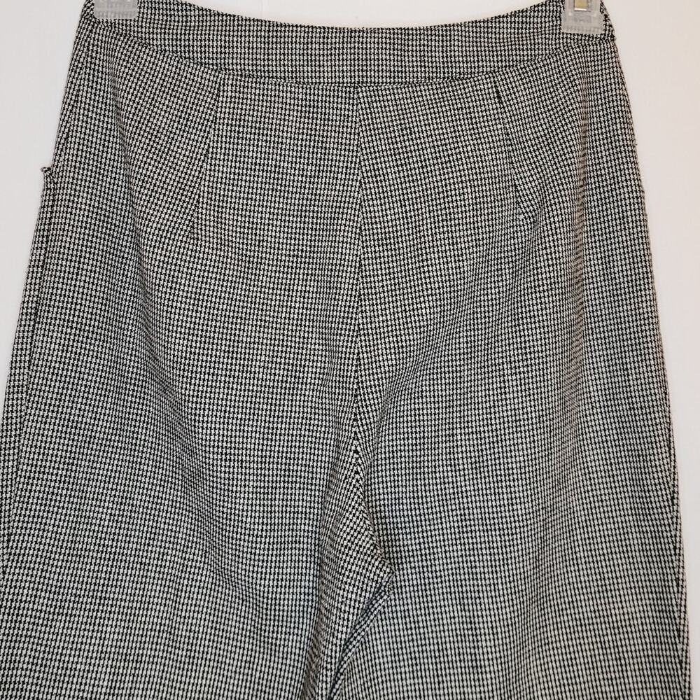 Seek the Label black and white houndstooth straight leg trouser pants Sm Preppy - Picture 5 of 12